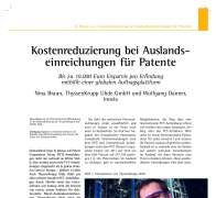 Cost Reduction of Filing Applications for Patents Abroad